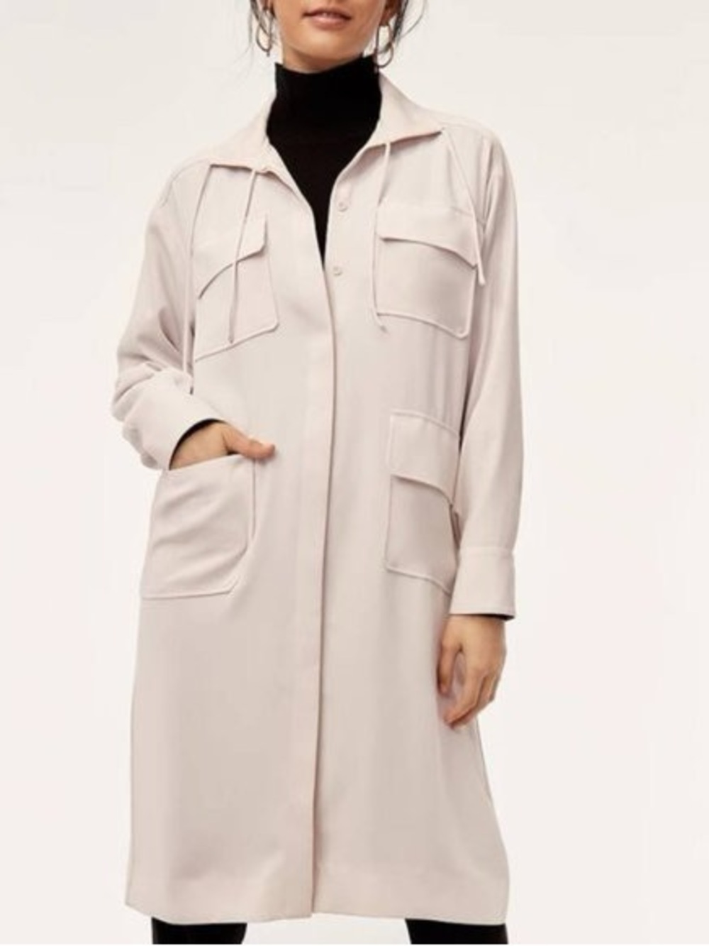 Aritzia Babaton Howitt Utility dress in Bone